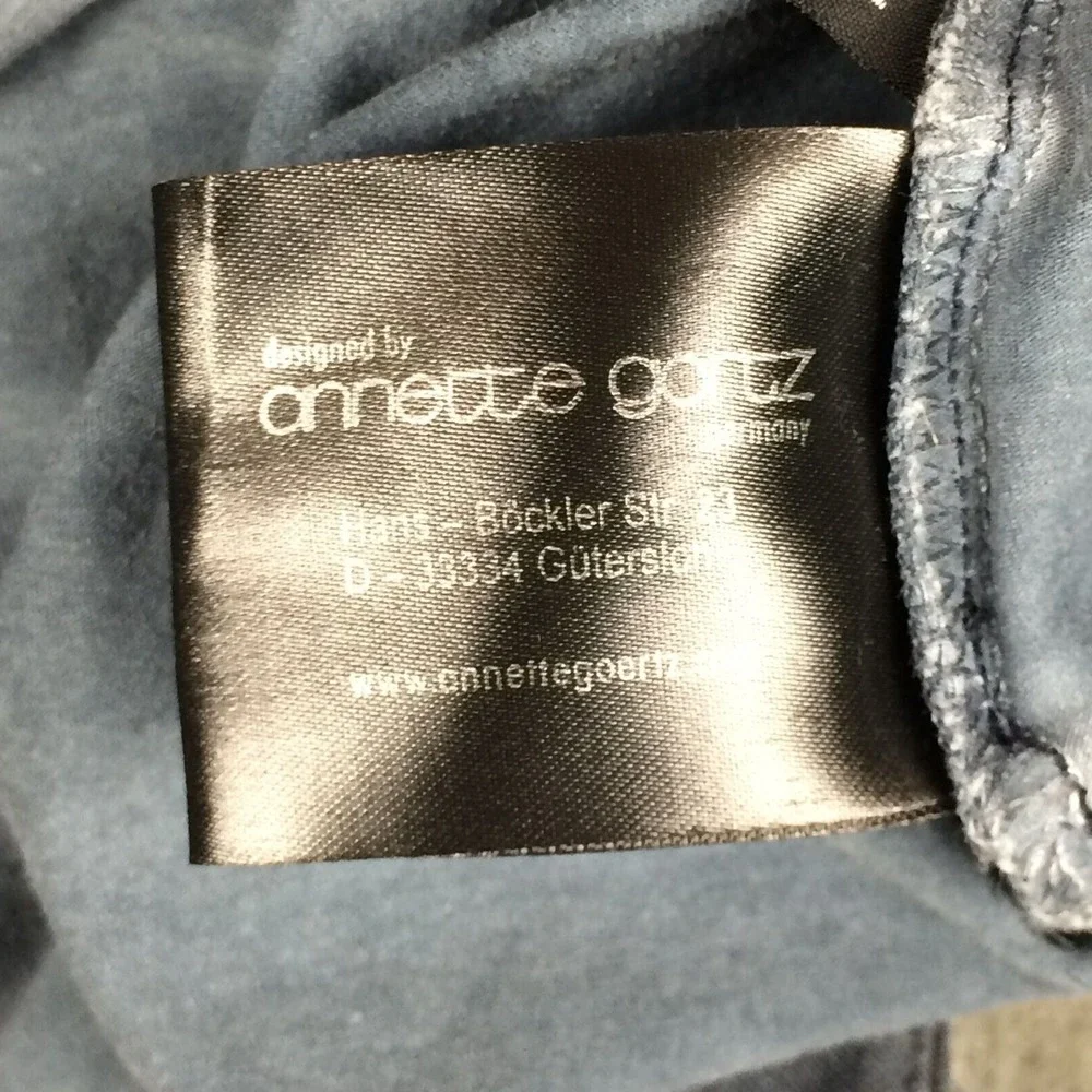 Annette Gortz Tank Top Womens Medium DYED Blue Casual Sports Workout Shirt - Picture 12 of 12